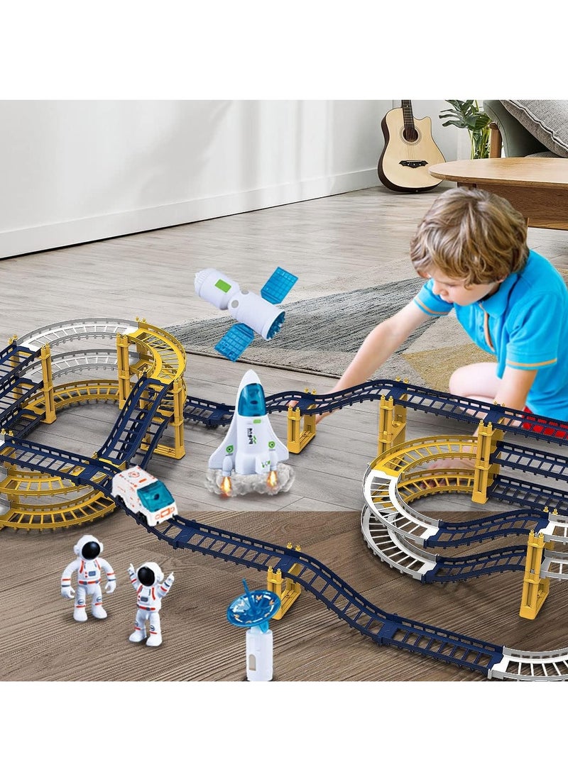 Railcar,Space Orbit Set,Exciting Toy for Boys and Girls,The to Stimulate Imagination and Have Fun with Spaceships  - Image 1