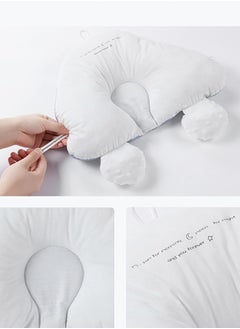HaveDream Baby Soothing Shaping Pillow To Prevent Head Tilt And Correct Sleeping Artifact (Cloud Pillow Blue Letters + Drawstring + Soothing Column)  - Image 4