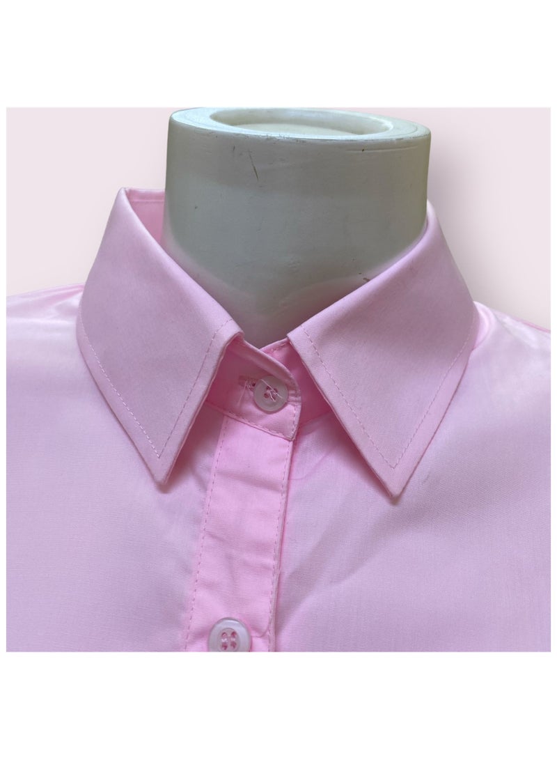 My school Pink full collar shirt from my school  - Image 1
