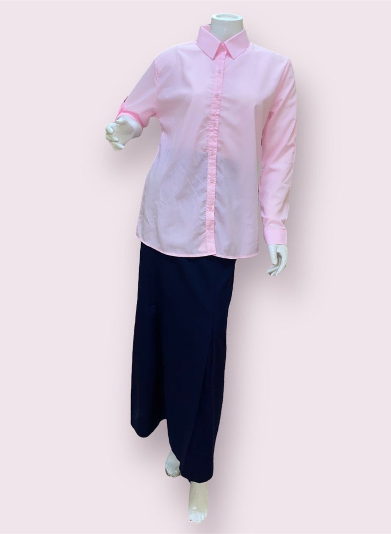 My school Pink full collar shirt from my school  - Image 3