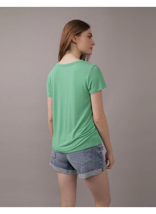 امريكان ايجل Crew Neck Half Sleeve Top  - Image 2
