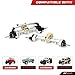 RCAWD Front and Rear Portal Axle Set for Axial SCX24 Upgrades Housing with Steel Gears Brass Worm Gears Brass Third Member Housing Brass Hex Aluminum Hop Ups Parts AXI31609 AXI31610 Silver - Image 3