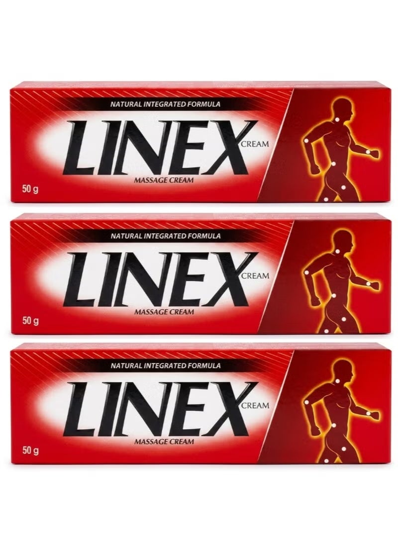 Linex 3Pcs LINEX Massage Cream 50g - Image 1