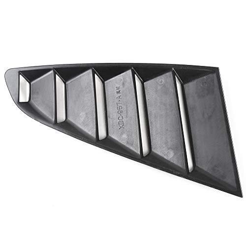 JeCar Quarter Window Louvers for Ford Mustang 2015-2023 Exterior Accessories (Black) - Image 4
