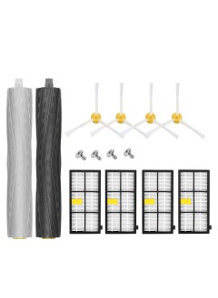 Vacuum Pad Replacement Parts Kit for Robot Roomba 800 and 900 Series, sweeping Robot Accessories Adapted to Robot 800 860 870 880 980 Main Brush Rolling Brush Side Brush Filter
