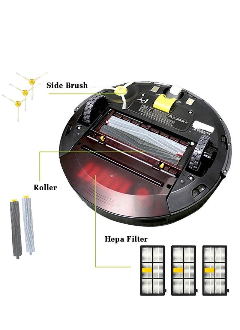 SYOSI - Vacuum Pad Replacement Parts Kit for Robot Roomba 800 and 900 Series, sweeping Robot Accessories Adapted to Robot 800 860 870 880 980 Main Brush Rolling Brush Side Brush Filter - Image 1