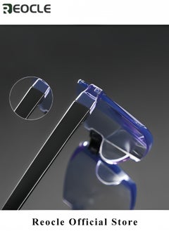 REOCLE Reading Glasses HD Anti-Blue Diamond Cut Edge Frameless Reading Glasses Computer Reader for Men Women  - Image 4