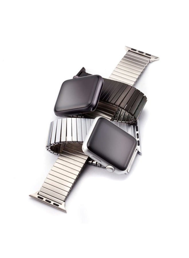 Speidel Twist-O-Flex Metal Expansion 42mm / 44mm Stretch Band for The Smart Watch in Black Stainless Steel Size 6 watchband - Image 3