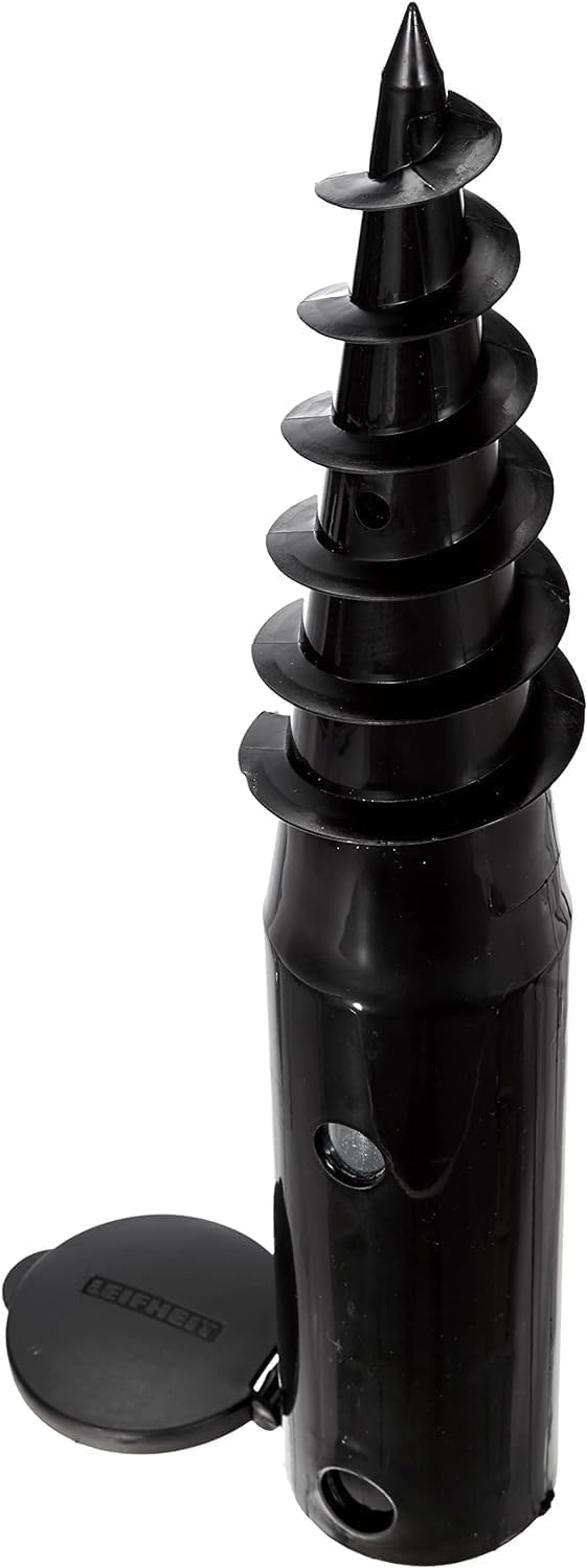 Leifheit Screwin Rotary Washing Line Ground Spike Washing Line Socket 5 cm50 mm Ground Screw for Linomatic clothesline for Easy Installation of Rotary Clothes Line Ground Socket