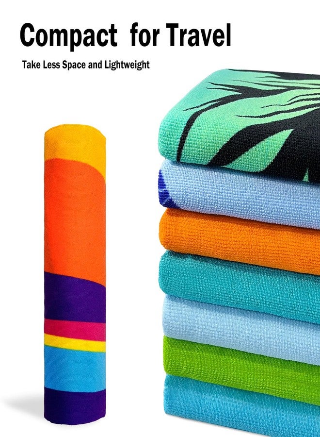cabanana Microfiber Beach Towel Oversized - Quick Dry Beach Towels, Lightweight Thin for Travel, Large Size 70x40 Compact Pool Towel Beach Essentials (Coconut Tree) - Image 5