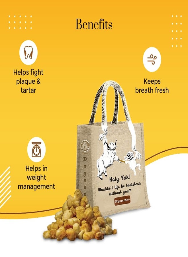 Dogsee Chew Mini Pops for Dogs & Puppies - 500g (Jute Bag) | Dental Treats | High Protein | Low Fat | Helps Fight Plaque & Tartar | Weight Management - Image 2