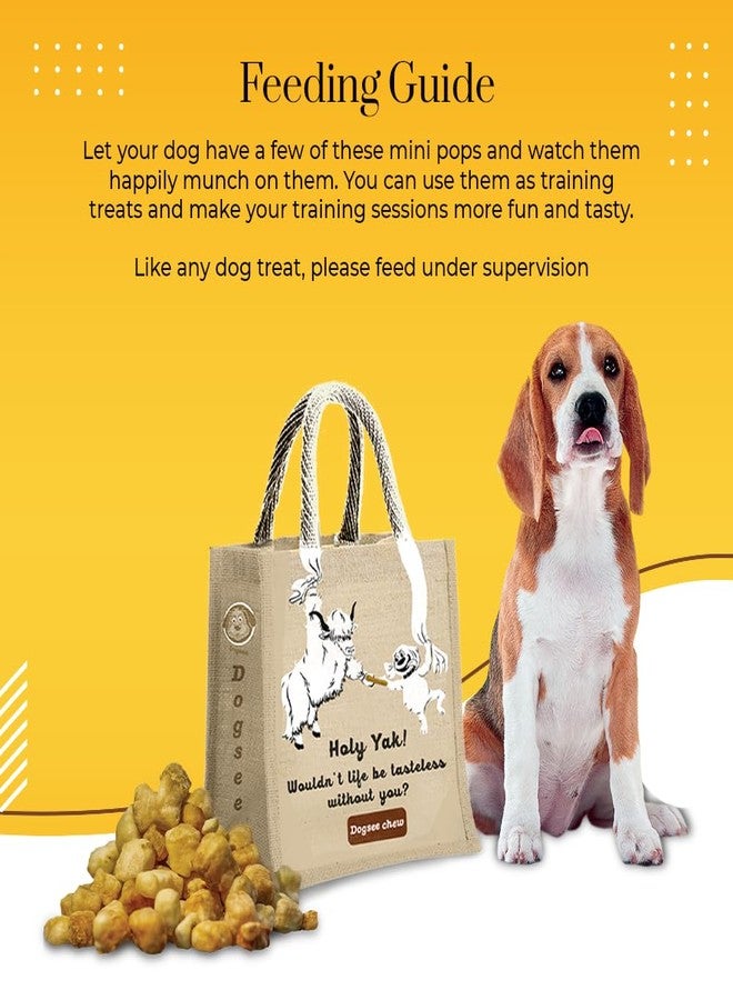 Dogsee Chew Mini Pops for Dogs & Puppies - 500g (Jute Bag) | Dental Treats | High Protein | Low Fat | Helps Fight Plaque & Tartar | Weight Management - Image 4