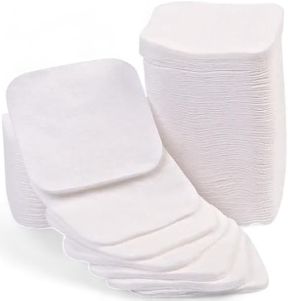 Pack of 40 Square Cotton Wool Pads 100 Pure Cotton Soft Facial Pads for Daily Cleansing Toning Moisturising Suitable for All Skin Types