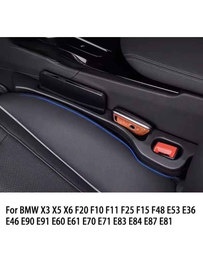 قطعتان حقيبة تنظيم عالمية سوداء لمقعد السيارة، مقاومة للتسرب، لحقيبة التخزين لسيارات بي إم دبليو - Image 2