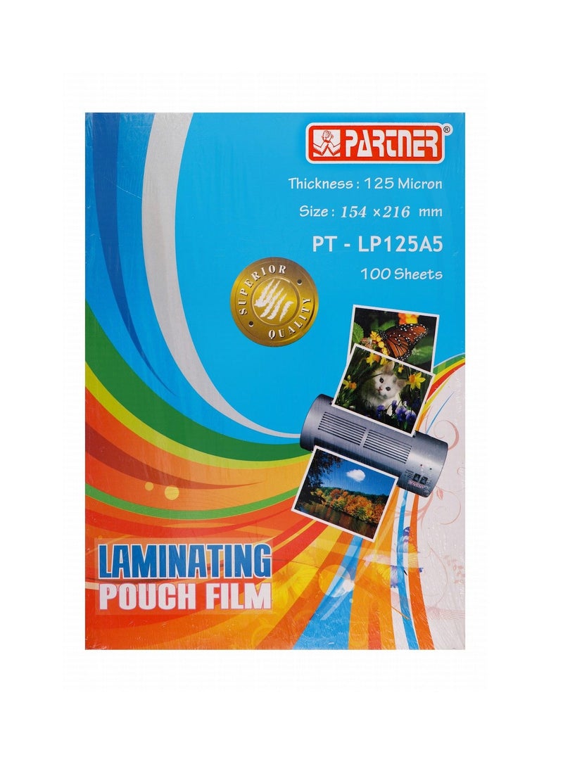 PARTNER 100-Piece A5 Size Lamination Pouch 