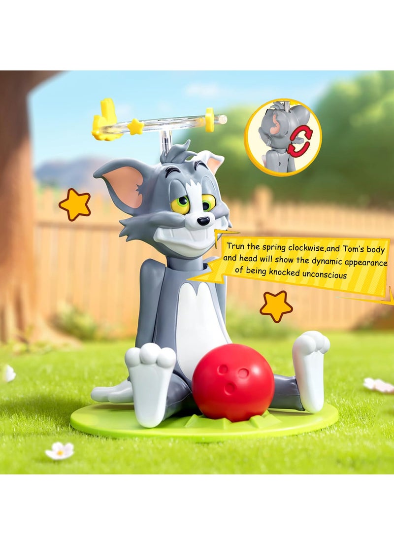 Generic - Tom and Jerry - Unlucky Tom series blind box, wind-up toy, collectible figure model, dynamic decorative ornaments, children's gift, desktop decoration figure model, a perfect gift for players who love figure collection (random one) - Image 1