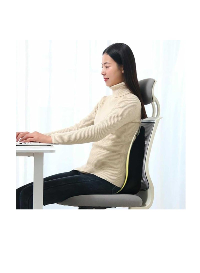 TYCOM Seat Cushion for Office Lumbar Support Pillow Chair Memory Foam Seat Cushion for Sciatica Back Support Pillow Chair Pads Reduce Tailbone Pressure Green. - Image 4