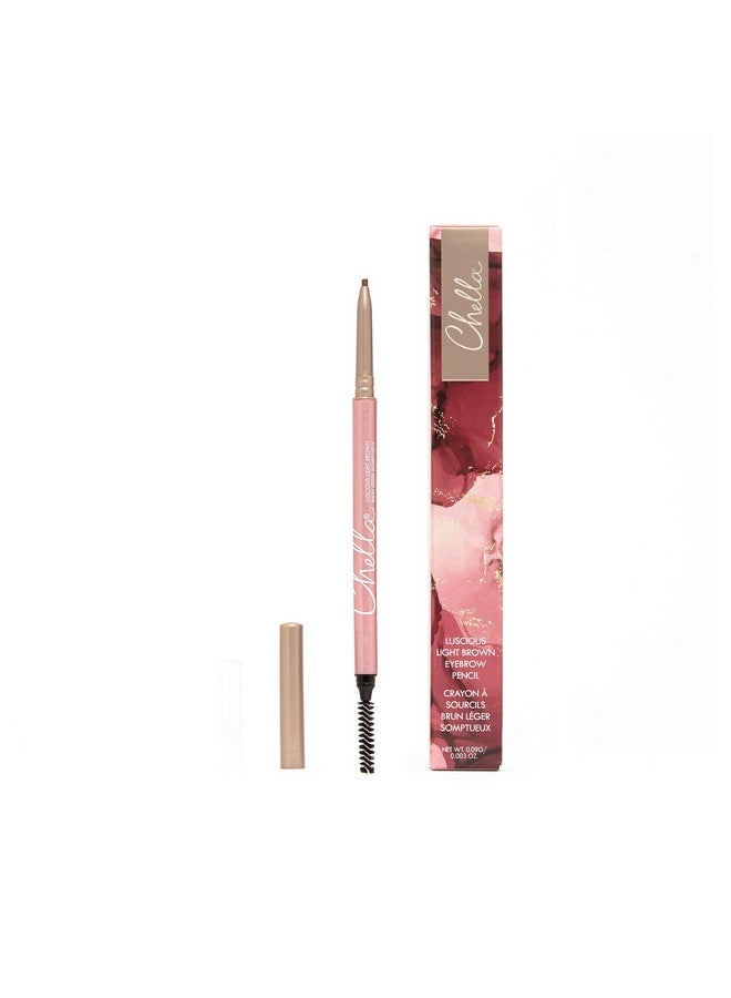 Chella Eyebrow Pencil - Vegan, Gluten Free, Cruelty Free, Paraben Free, Long Wearing, Smooth Consistency (Luscious Light Brown) - Image 3