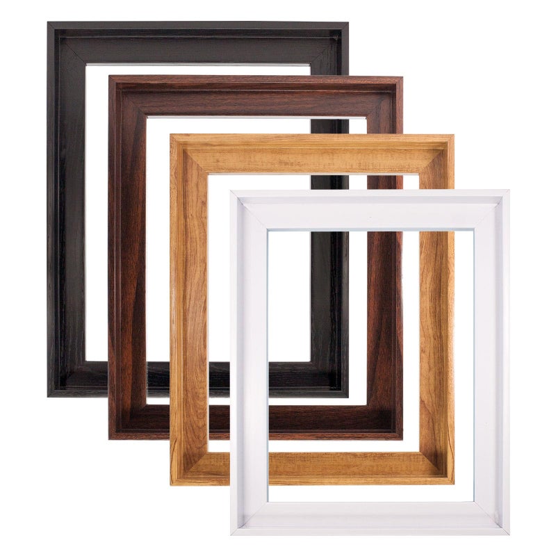 Texas Art Texas Art Canvas Floater Frame for 1to 125Deep GalleryWrapped Canvas Floating Picture Frame for Oil Paintings Prints and Wall Art PS WoodLook Frames with Hanging Kit 8x10 inch Black