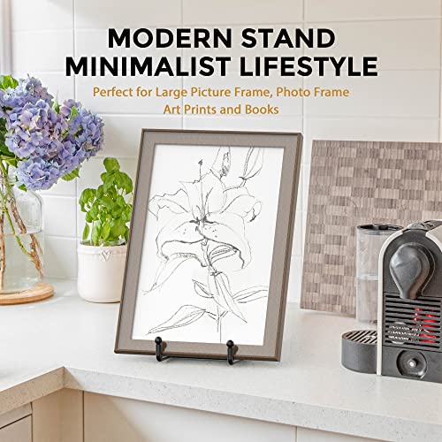 TRLife TR-LIFE 4 Pack 10 Inch Large Plate Stands for Display - Metal Plate Holder Stand + Picture Stand + Small Easels for Decorative Plate, Platter, Book, Plaques, Photo Frame, Tabletop Art - Image 4