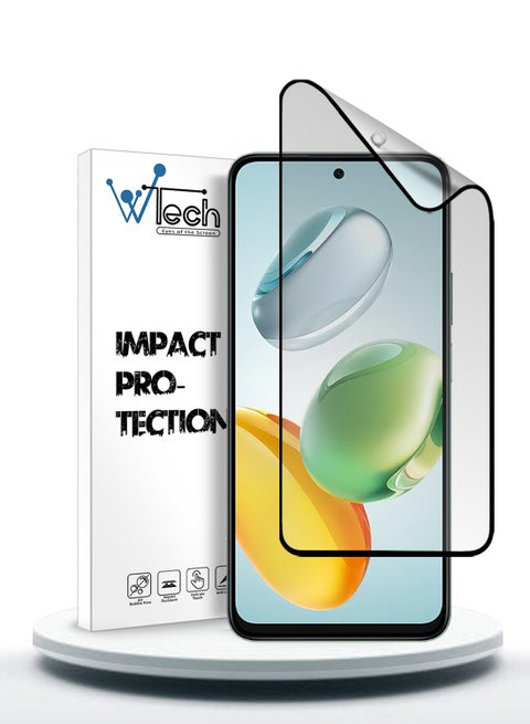 Honor X7c 4G 2024 Nano Ceramic Full Glue Full Cover Matte Flexible Screen Protector (MSCNMN) - Clear/Black