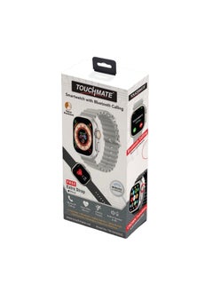 TOUCHMATE Touchmate Smartwatch with Bluetooth Calling & Extra Strap (Grey)  - Image 1