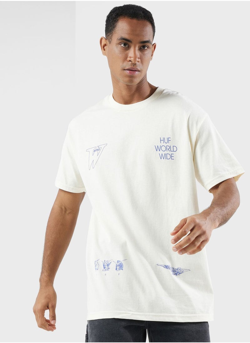 HUF - Gundam Wing Heads Tee - Image 1