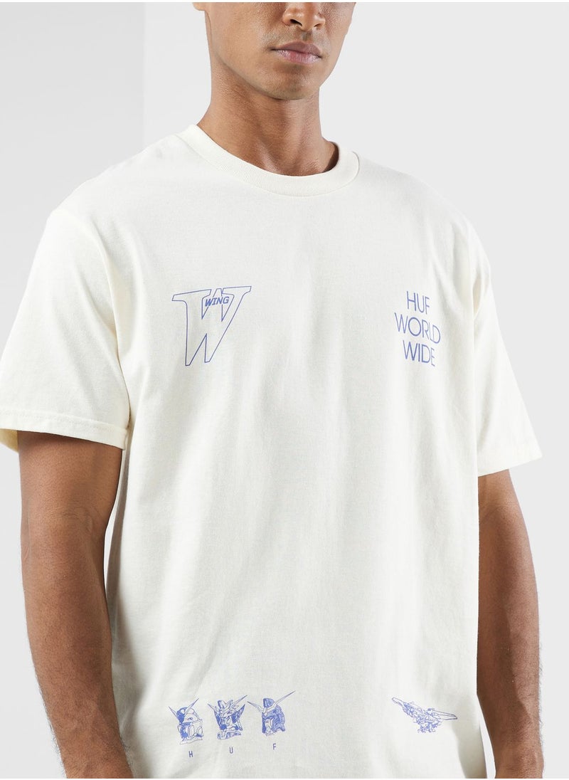 HUF - Gundam Wing Heads Tee - Image 1
