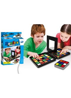 Rubik’s Race Game, Classic Fast-Paced Puzzle Strategy Sequence Two Player Board Game, Slide and Match Brain-Teaser Puzzle Game, 2-Player Fun Speed Race Game for Kids and Adults, 23.5X15X4.8CM
