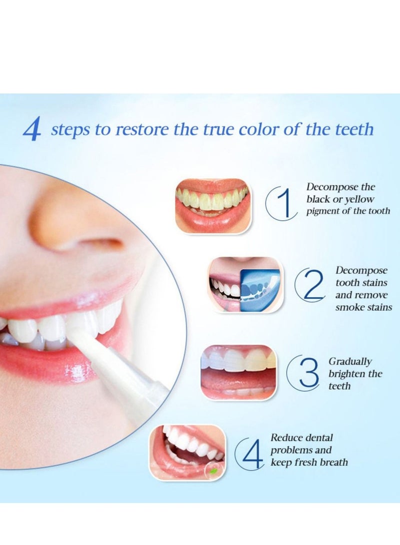 SYOSI Teeth Whitening Pen Cleaning Serum Remove Plaque Stains Dental Tools Whiten Teeth Oral Hygiene Tooth Whitening Pen Effective Transparent White Teeth Tooth Whitener Bleach Ph Neutral 1PCS - Image 2