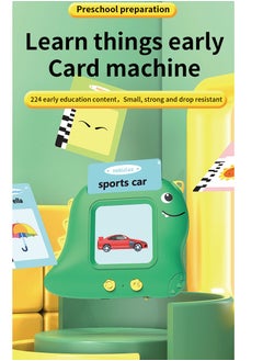 Y&D Small Dinosaur Early Education Machine Card Machine Children's Educational Toy Enlightenment Card Learning Machine English&Arabic  - Image 5