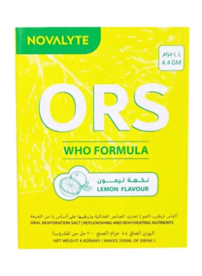 Novalyte 4.4g ORS Lemon Sachet 10s