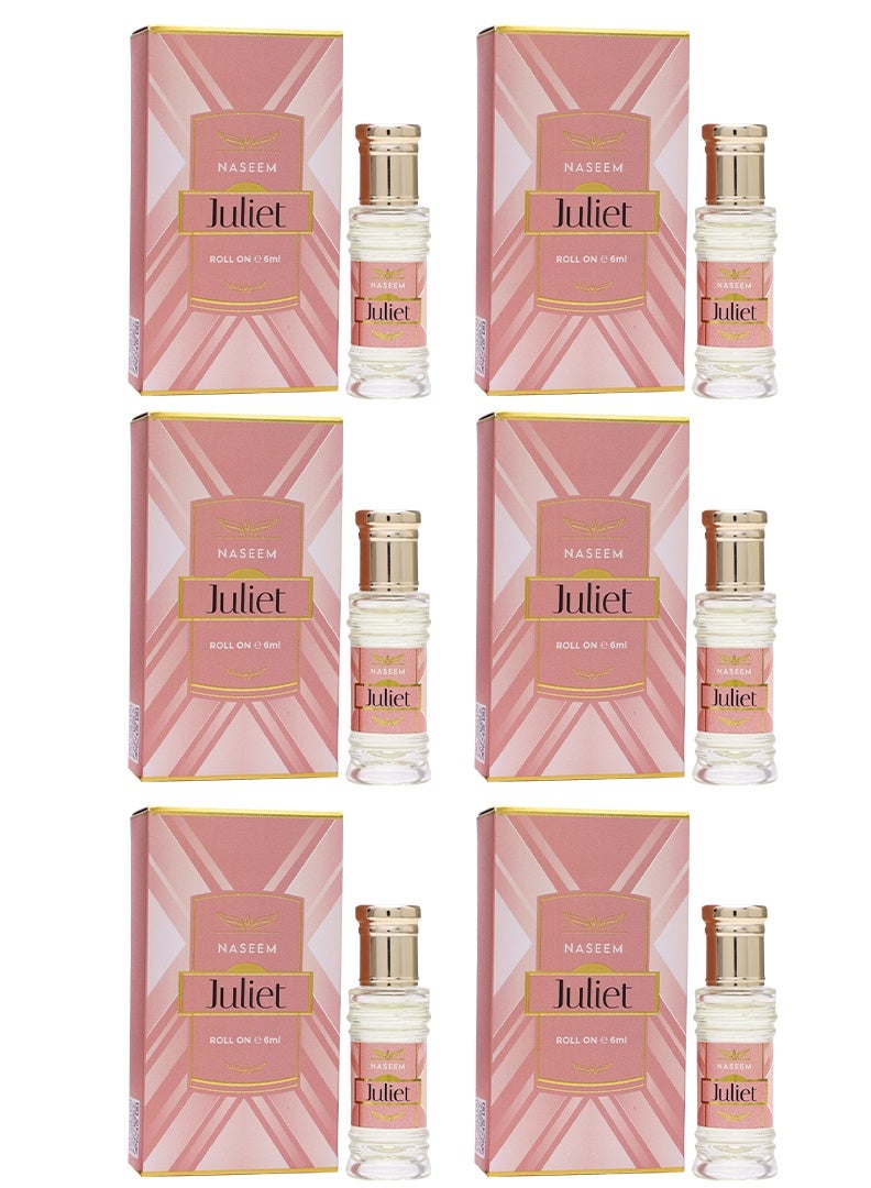 Juliet Perfume Oil Roll-On for Men & Women - 6ml (Pack of 6)