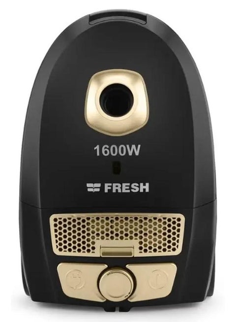 مكنسة كهربائية فاستر فريش، 1600 واط-  3.5 لتر،-اسود ذهبى