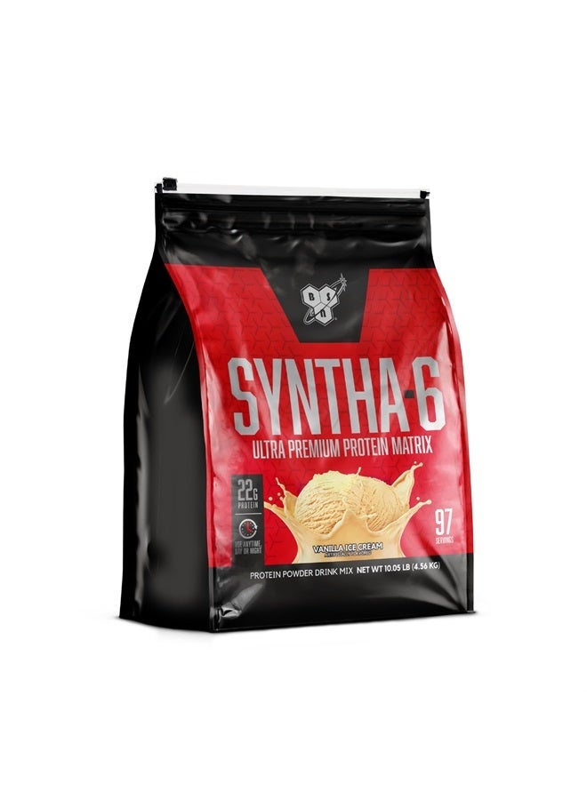 BSN SYNTHA-6 Whey Protein Powder, Vanilla Protein Powder with Micellar Casein, Milk Protein Isolate Powder, Vanilla Ice Cream, 97 Servings (Package May Vary)  - Image 1