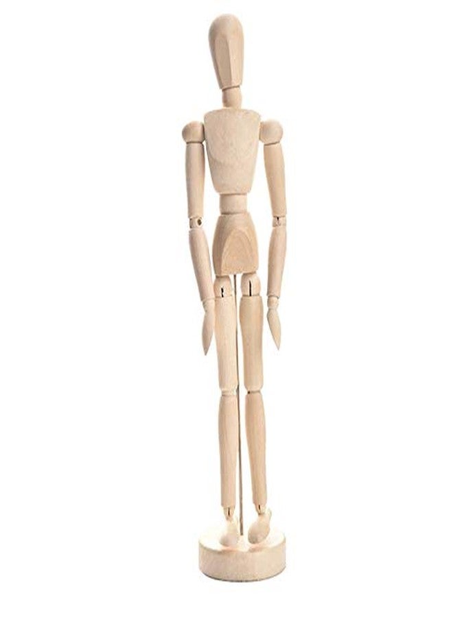 KNAFS 30 cm Wooden Manikin Movable Limbs Human Mannequin Model for Artist Sketching Hand Blockhead Puppet Home Decoration - Image 4