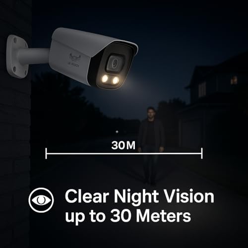 JK Vision 5MP 4 Bullet IP Camera Combo with 4 LED, Night Vision, Built in Audio, 30M Range, 1 Year Warranty - Image 5