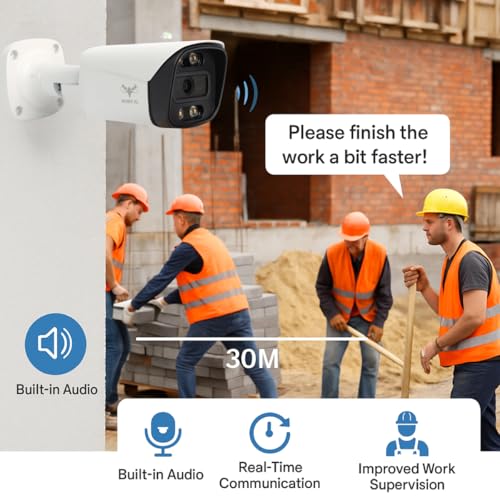 JK Vision 5MP 4 Bullet IP Camera Combo with 4 LED, Night Vision, Built in Audio, 30M Range, 1 Year Warranty - Image 3
