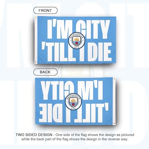 Desert Cactus Manchester City FC 100% Polyester Indoor Outdoor 3x5 feet Banner Man City MCFC Football Soccer (Flag H) - Image 2