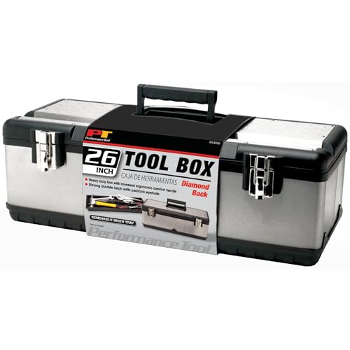 Performance Tool W54026 26-Inch Steel Tool Box With Removable Tote - Image 1