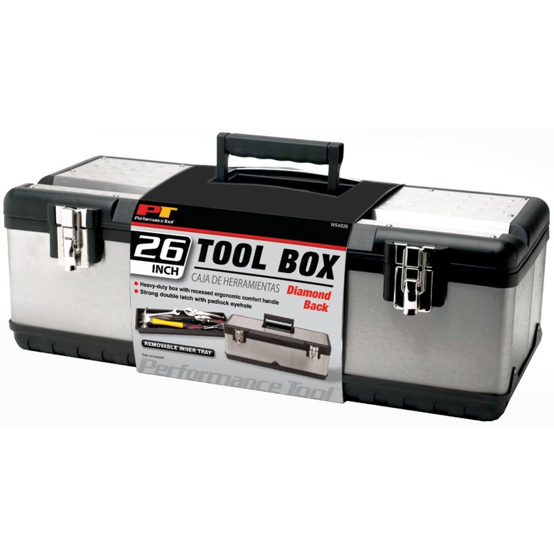 Performance Tool W54026 26-Inch Steel Tool Box With Removable Tote - Image 4