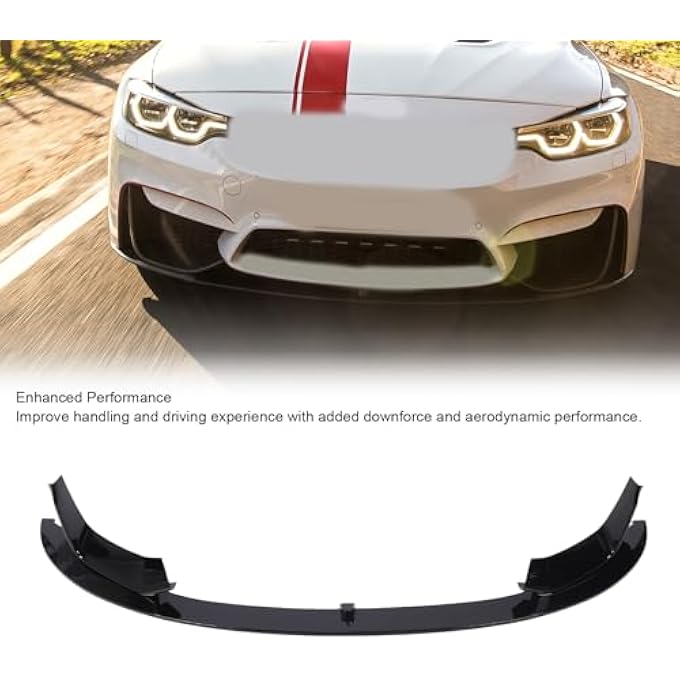 Torvex Bumper Lip, Spoiler Splitter Compatible with F82 F83 M4 F80 M3, Front Body Kit Lip Splitter Attachment - Image 4