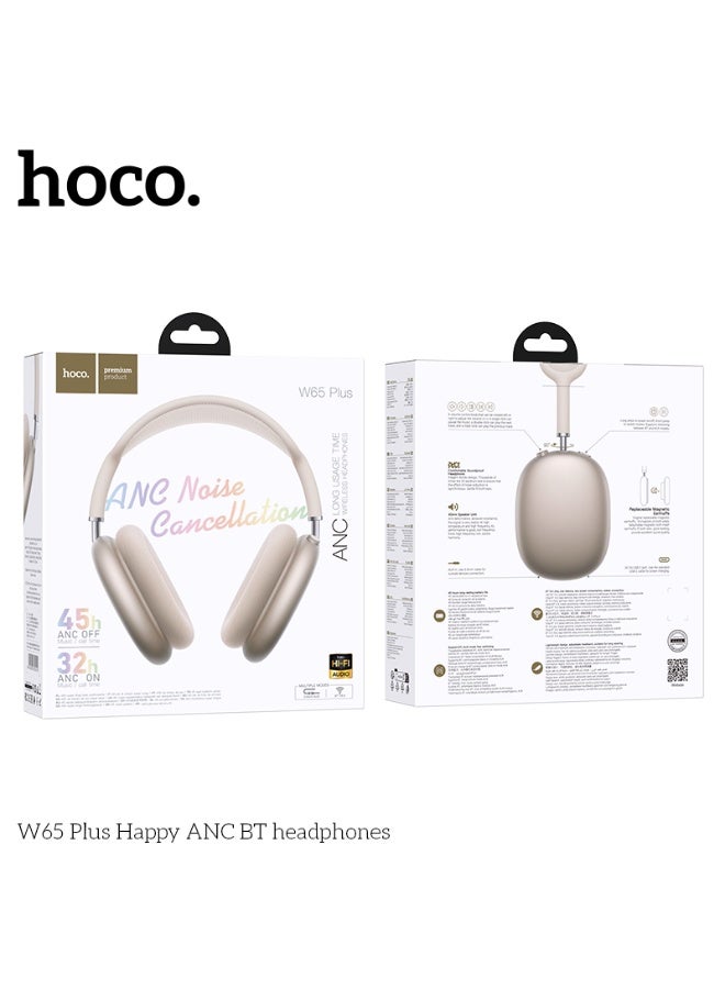 hoco. W65 Plus Happy ANC BT headphones - Image 3