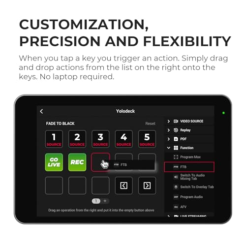 YoloLiv YoloDeck, Studio Controller Keyboard, 15 Customizable LCD Keys, Trigger Actions on YoloBox Extreme/YoloBox Ultra/YoloBox Pro - Image 2
