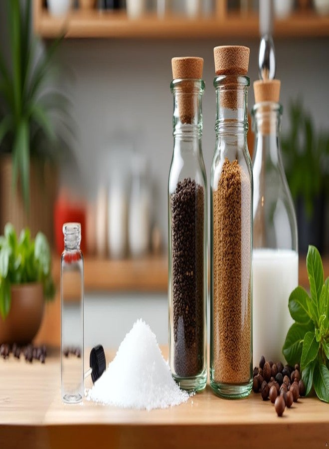 iSnuff Superfine Seasoning Holder | Kitchen Spice Clear Container Bottle Dispenser Set | Coarse to Fine Salt Pepper Kit - Image 4