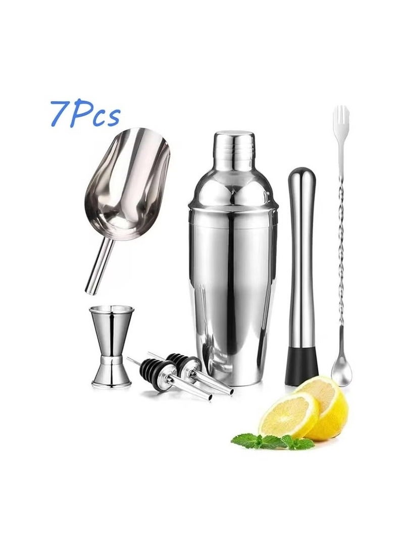 Talivoka Cocktail Shaker Set, 8 Piece Stainless Steel, 750ml Cocktail Set, Stainless Steel Shaker Mixer, Professional Bartender Accessories, for Home and Parties - Image 2