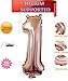 DelightBox 40 Inch Rose Gold Jumbo 1 Number Balloons Huge Giant Balloons Foil Mylar Number Balloons for Birthday PartyWedding Bridal Shower Engagement Photo Shoot Anniversary Rose GoldNumber 1 - Image 2