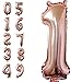 DelightBox 40 Inch Rose Gold Jumbo 1 Number Balloons Huge Giant Balloons Foil Mylar Number Balloons for Birthday PartyWedding Bridal Shower Engagement Photo Shoot Anniversary Rose GoldNumber 1 - Image 4
