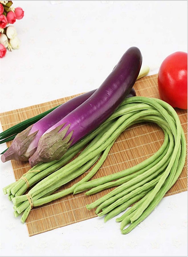 Zzooi 6PCS Artificial High Simulation Yard Long Bean Fake Asparagus Bean - Image 3