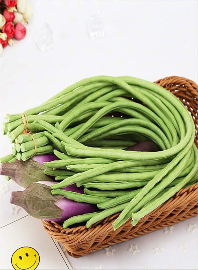 Zzooi 6PCS Artificial High Simulation Yard Long Bean Fake Asparagus Bean - Image 2